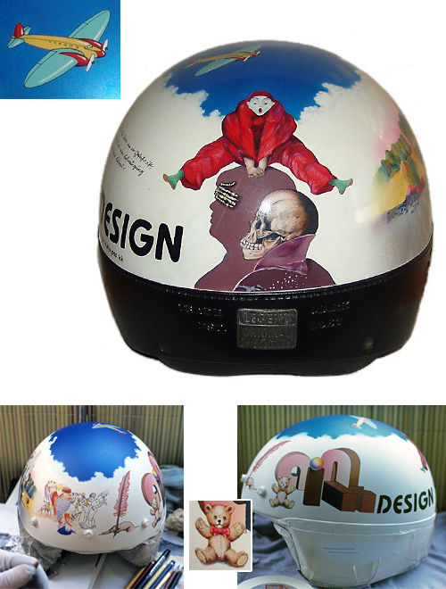 Airbrush Motorradhelm
